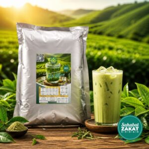 Green Tea Powder 500g Mukmin Rich | Premium Drink Powder for Air Balang, Sticky Milk, Ice Blended & Ice Cream