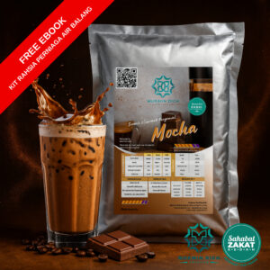 Mocha Powder 1kg Mukmin Rich | Serbuk Minuman Premium Untuk Air Balang, Sticky Milk, Ais Blended & Aiskrim