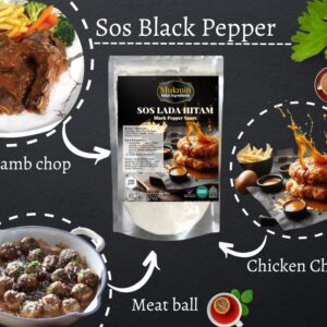 Sos Lada Hitam (Serbuk)/ Black Pepper Sauce Powder 100gm