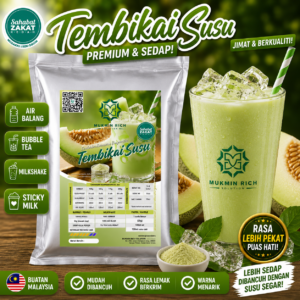 Honeydew Powder Mukmin Rich | Serbuk Minuman Premium Untuk Air Balang, Sticky Milk, Ais Blended & Aiskrim
