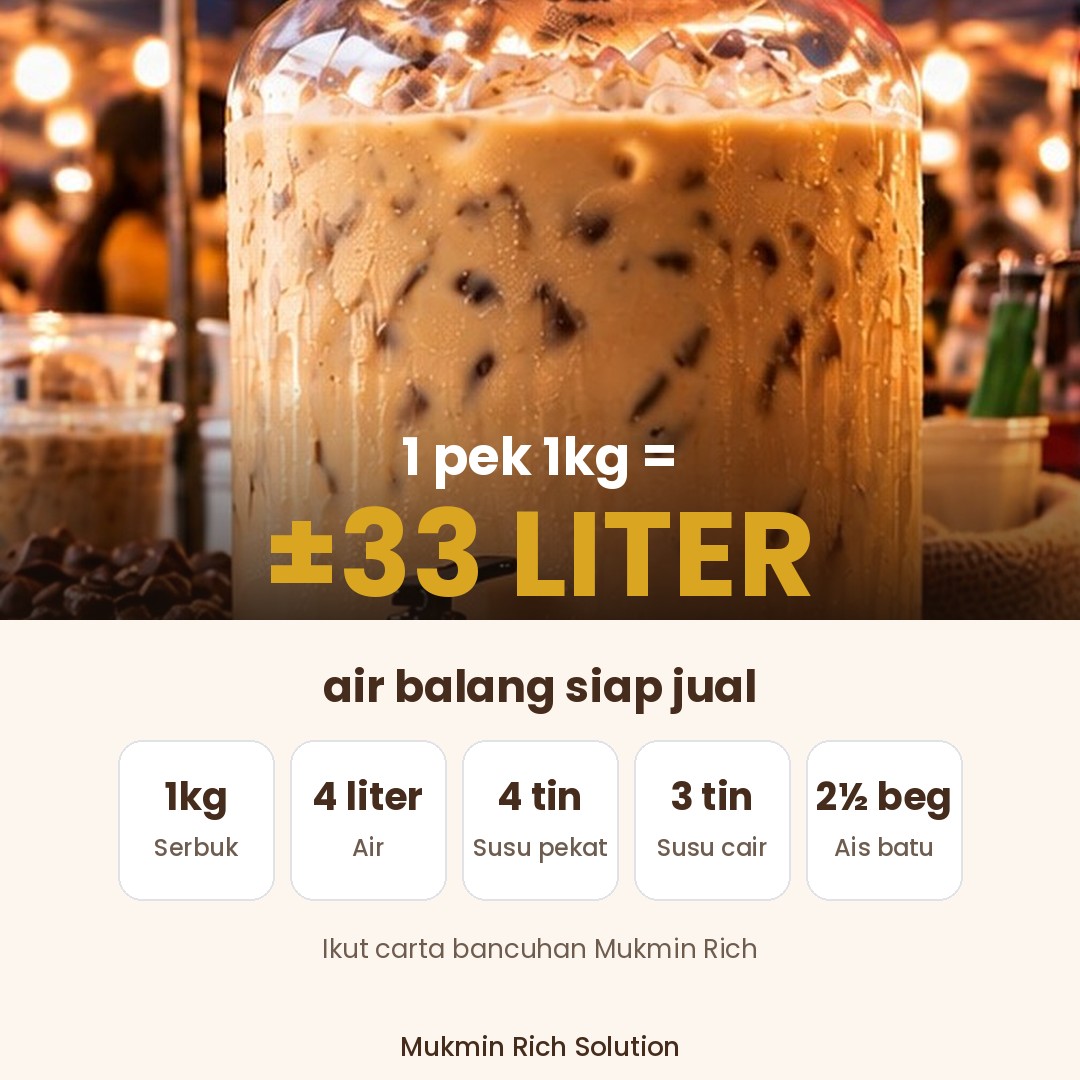 Cappuccino Mukmin Rich — 33liter