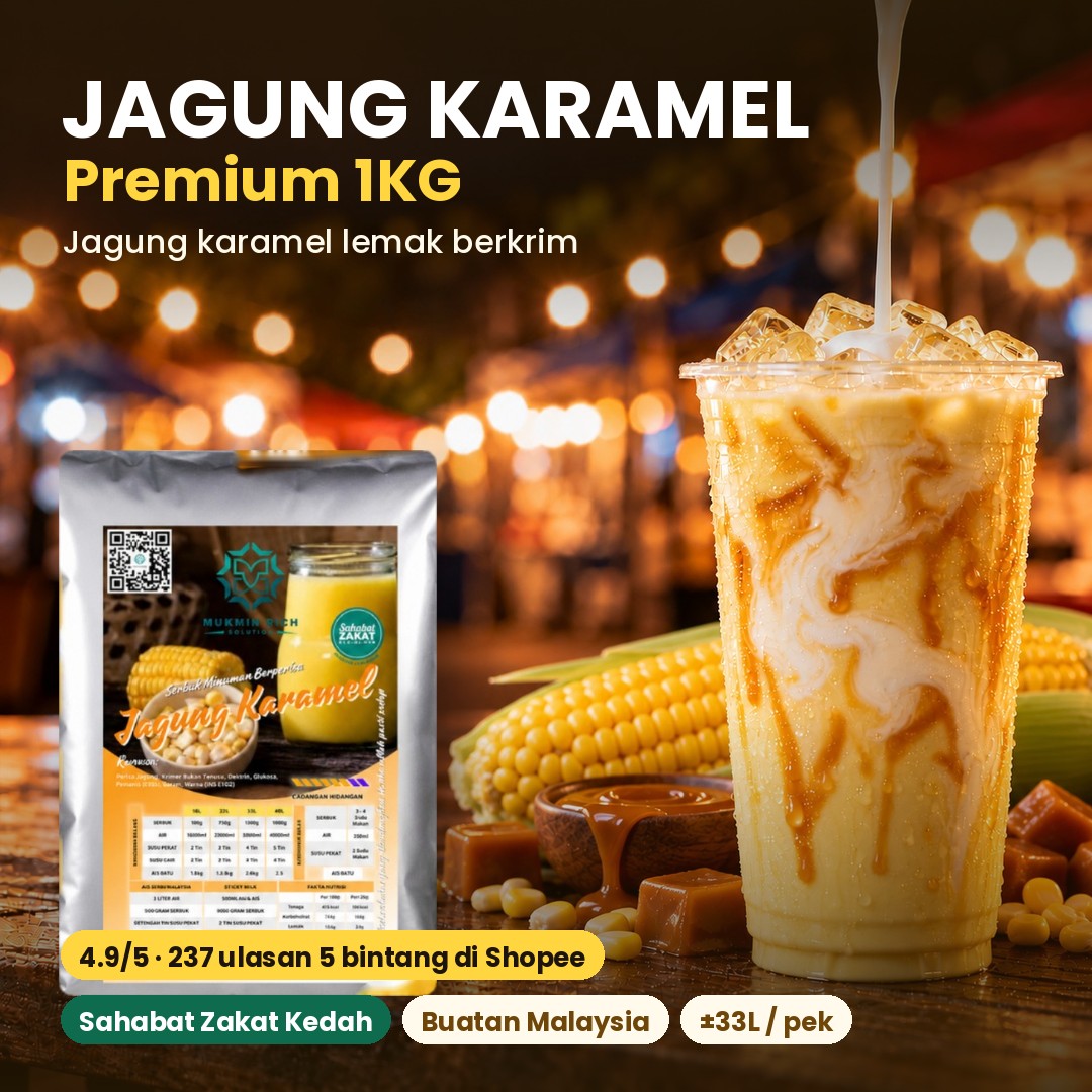 Jagung Caramel Mukmin Rich — gambar utama pek sebenar