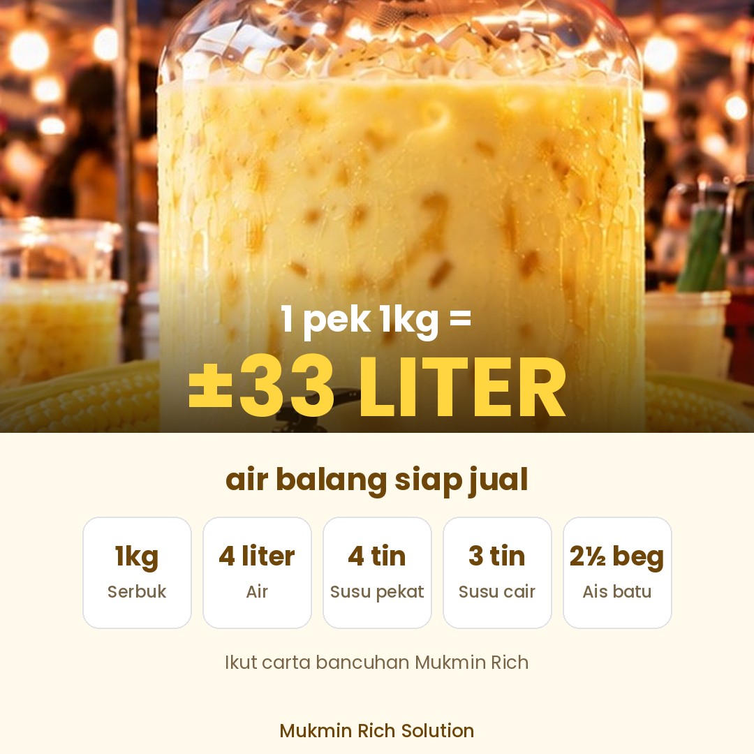 Jagung Caramel Mukmin Rich — 33liter