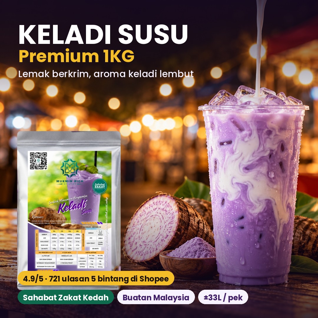 Keladi Susu Mukmin Rich — gambar utama pek sebenar