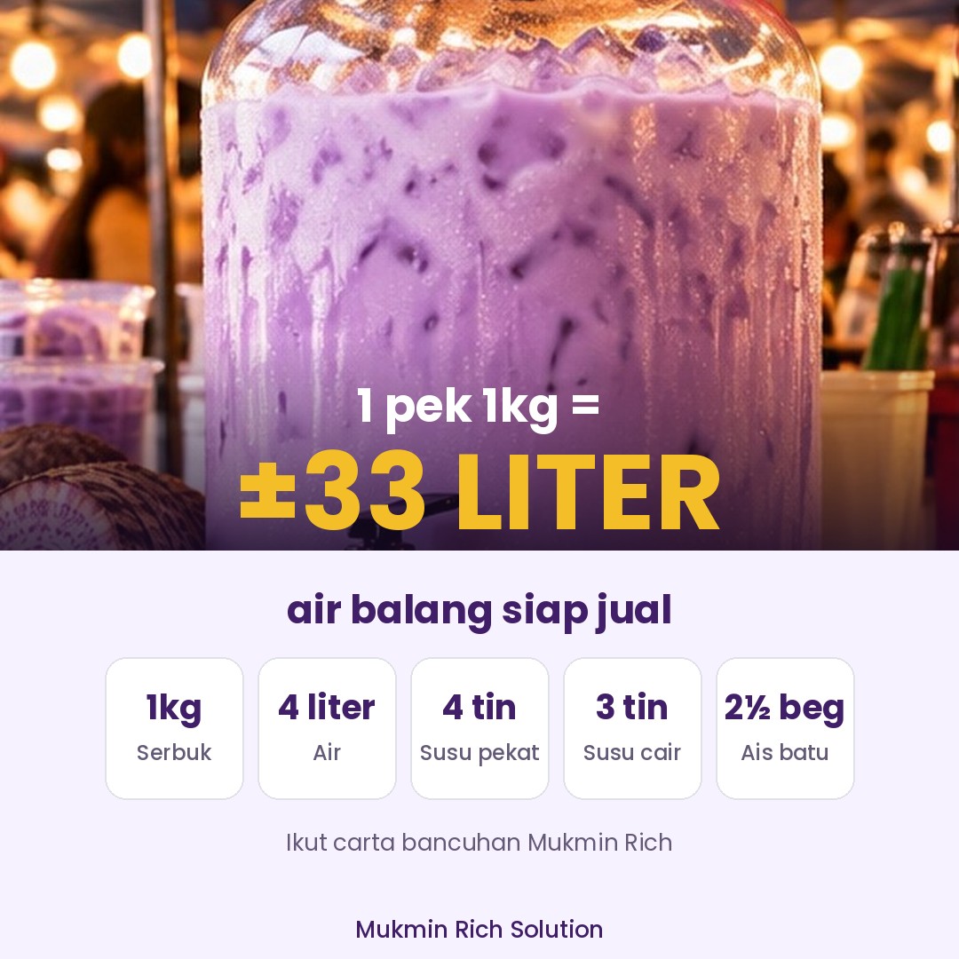 Keladi Susu Mukmin Rich — 33liter