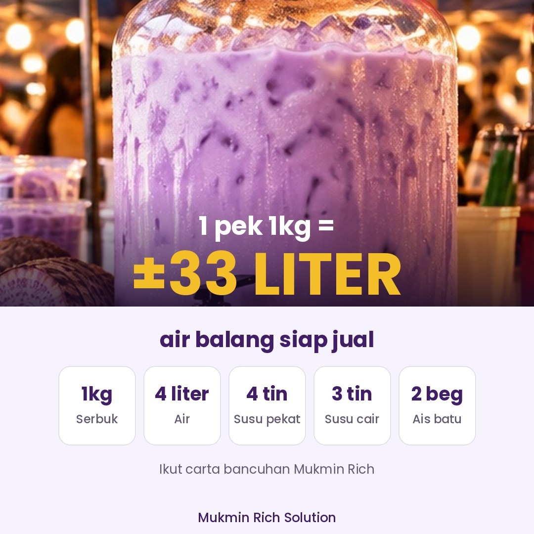 Keladi Susu Mukmin Rich — 33liter