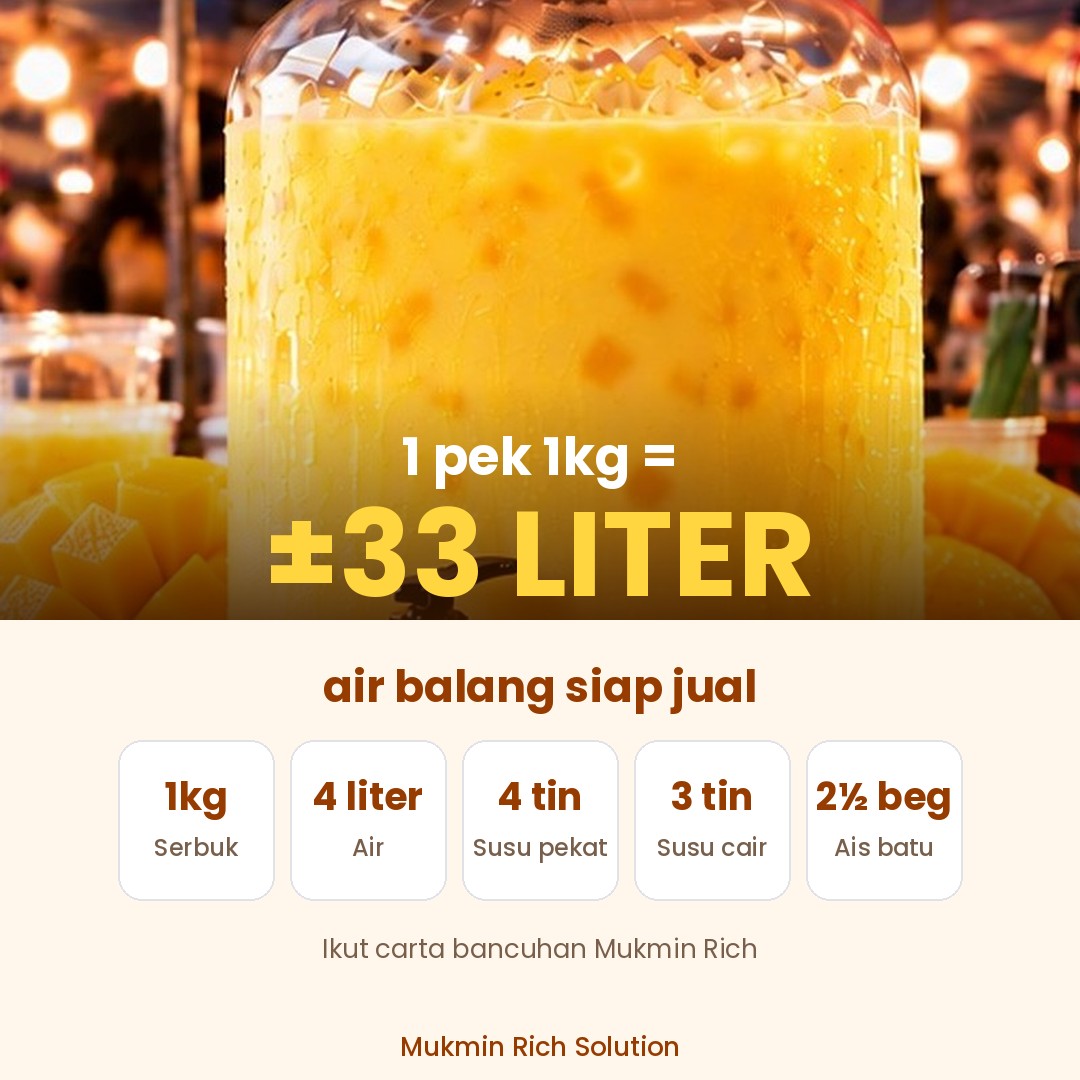 Mango Susu Mukmin Rich — 33liter