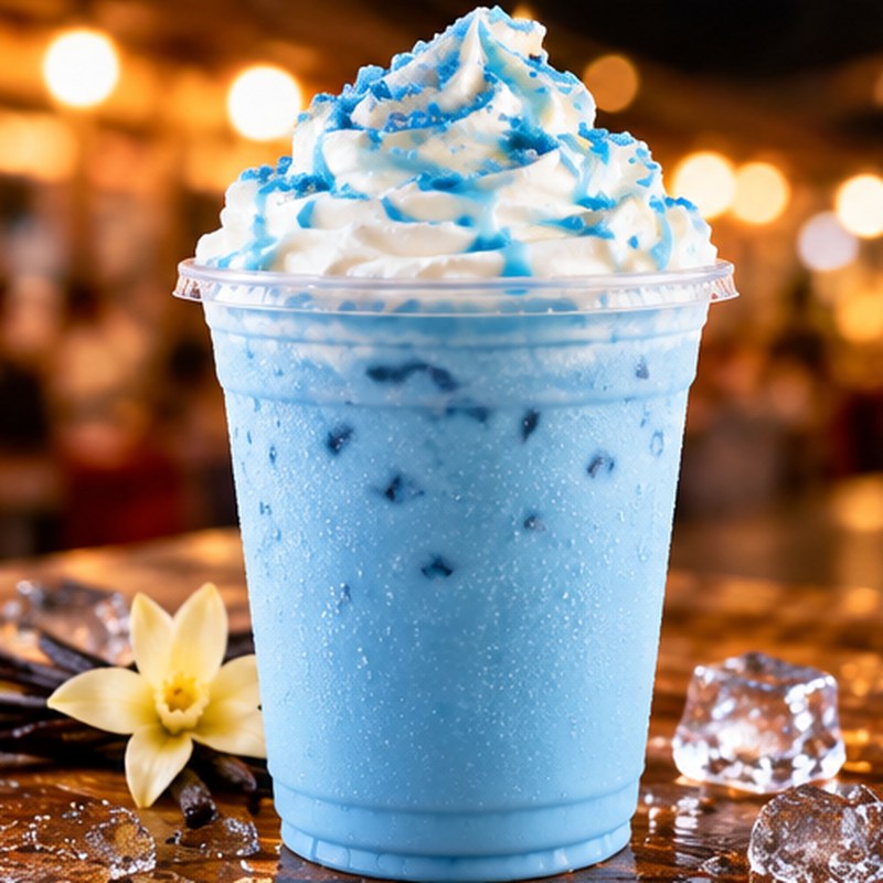 Milkshake vanilla biru